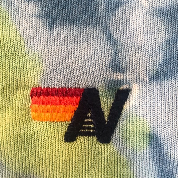 Blue and yellow tie dye Aviator Nation sweatshirt! Size extra small. - Picture 5 of 9